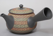 Japanese pottery - Tokoname kyusu teapot by Teruyuki