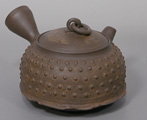 Japanese pottery Tokoname teapot by Touju