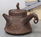 Japanese pottery Tokoname teapot by Touju