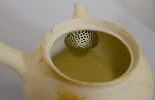 Japanese pottery- Tokoname kyusu teapot by Yoshiki