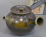 Bizen style Tokoname wood-fired kyusu teapot by Yoshiki