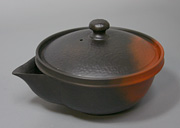 Yohen tataki teapot by Yoshiki