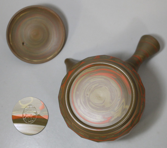 Japanese pottery - Tokoname teapots by Yusen -N