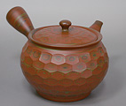 Green nerikomi kyusu by Yusen