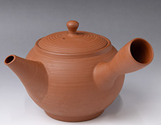Tokoname shudei kyusu teapot by Yusen