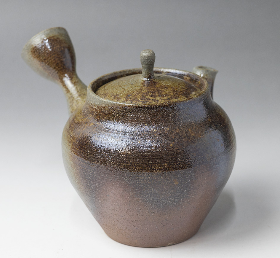 Banko teapot by Otsuki Shun - side view