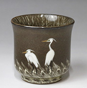 Gagyu white heron guinomi sake cup