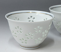Arita porcelain rock glass