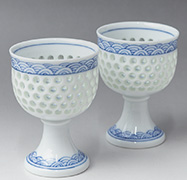 Arita porcelain guinomi sake cup