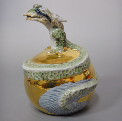 Hand crafted dragon ornament by Mukaeda Hidehito (Warabe Studio)