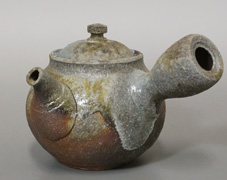 Echizen wood-fired kyusu teapot