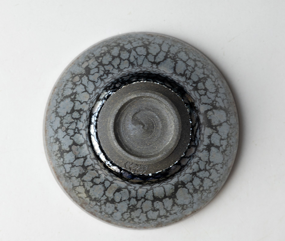 Ginyou tenmoku guinomi sake cup by Hashimoto Daisuke
