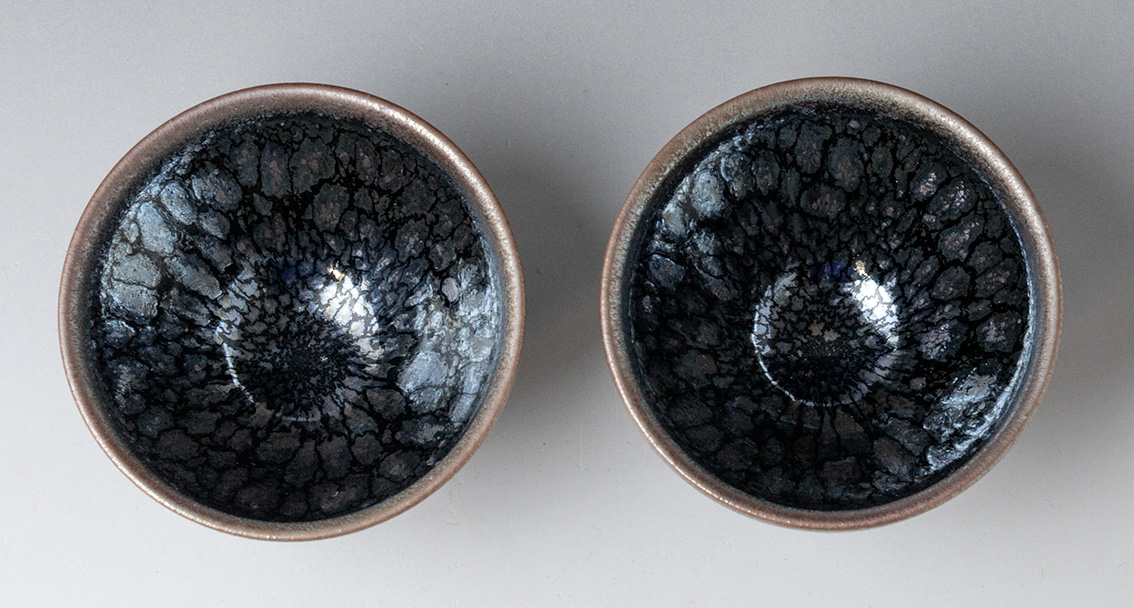 Ginyou tenmoku guinomi sake cup by Hashimoto Daisuke