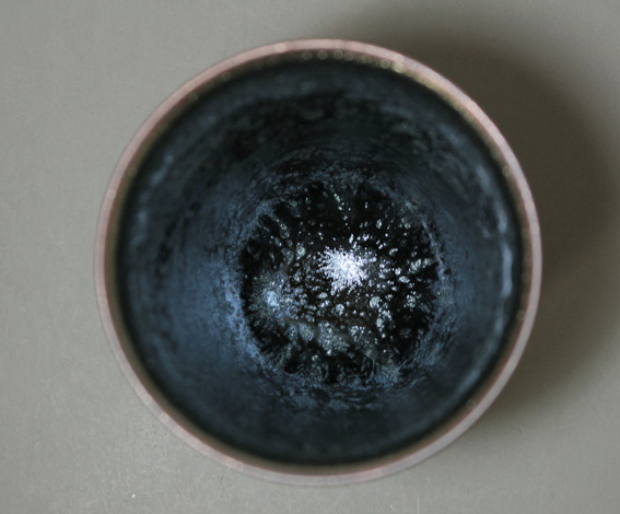 Tenmoku yunomi tea cup by Hashimoto Daisuke