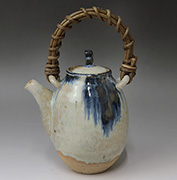 Madara Karatsu Hekisai dobin style teapot by Kimata Kaoru