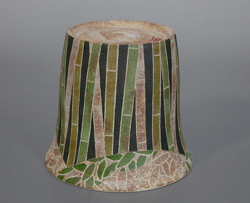 Kasama hand-painted cup by Ohnuki Hiroyuki 