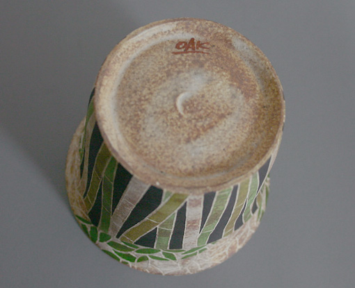 Kasama hand-painted cup by Ohnuki Hiroyuki 