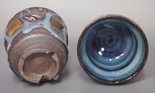 Aohagi "Chirashi" yunomi by Seigan
