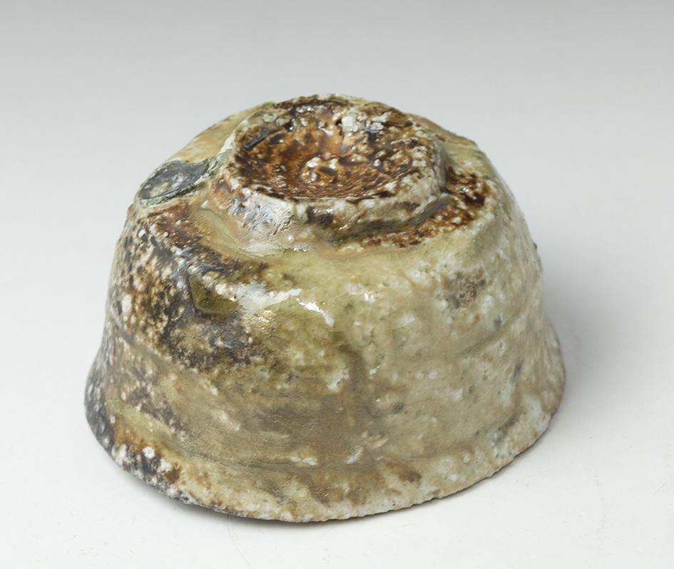 Iga guinomi sake cup #62, side view from a different angle