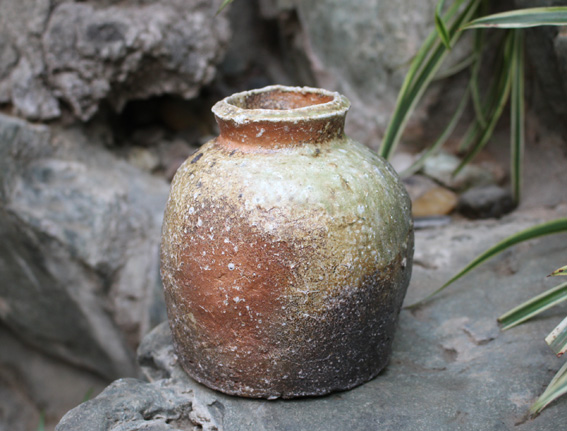 Iga pottery Shigaraki Uzukumaru flower vase