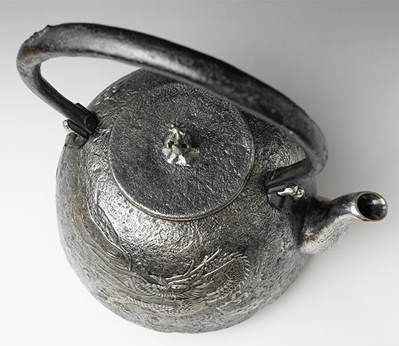 Tetsubin - Cast iron teapot -Round shape