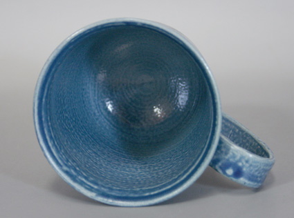 Japanese pottery/Kyoto ware -Ai Mishima mug from Yogetsu kiln