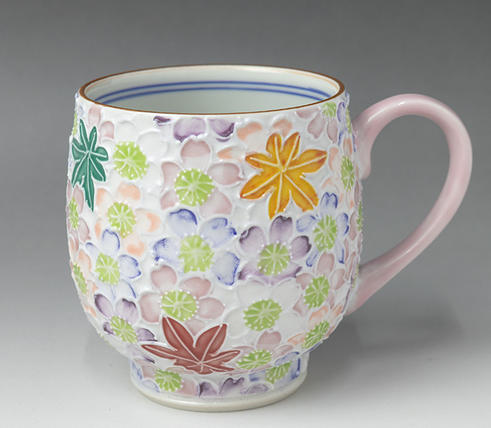 Kyoyaki Icchin mug from Shouhou kiln 335 ml