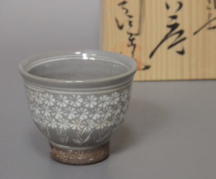 Kyoyaki kohiki mishima guinomi