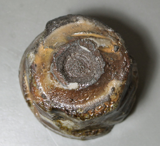 Japanese pottery  - Tanba (Tamba) guinomi sake cup