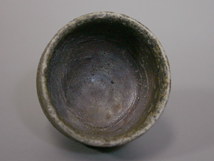 Japanese pottery  - Tanba (Tamba) guinomi sake cup