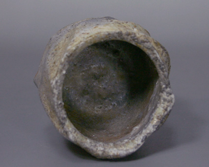 Japanese pottery  - Tanba (Tamba) guinomi sake cup