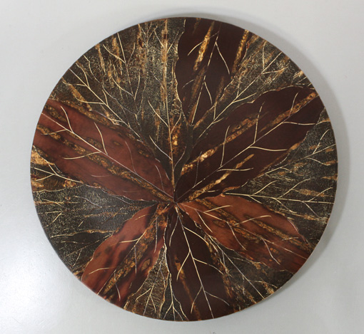 Japanese sakura bark obon tray