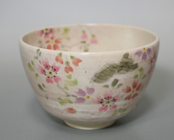 Kyoto sakura cherry blossom Matcha bowl by Zuikou