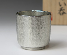 Tin guinomi sake cup