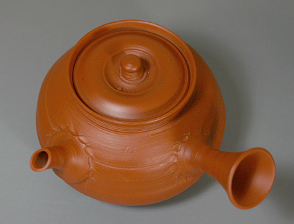 Tokoname shudei sujihiki kyusu teapot by Fugetsu