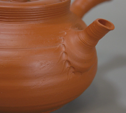 Tokoname shudei sujihiki kyusu teapot by Fugetsu