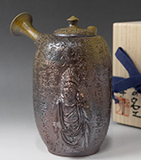 Tokoname Mayake teapot by Konishi Yohei