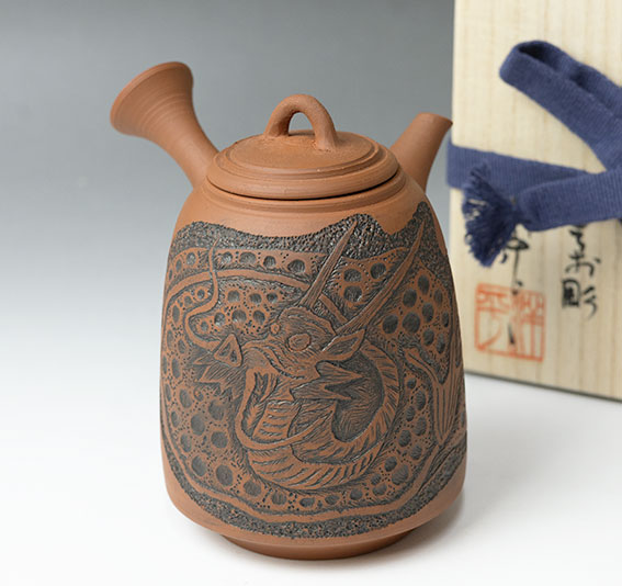 GIVE ME CHOCOLATE ogawa yohei バンダナ Japanese pottery - Tokoname teapot by Konishi Yohei