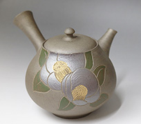 Yakishime Camellia teapot by Seiho 295, 310 ml