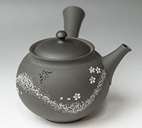 Yakishime hana ikada teapot by Seiho