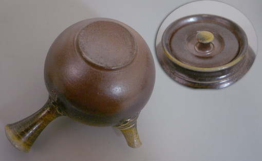 Japanese pottery- Tokoname kyusu teapot by Yoshiki