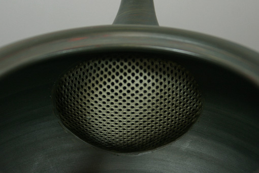 Tokoname nerikomi teapot by Yusen