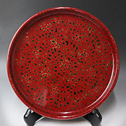 Tsugaru lacquered obon tray