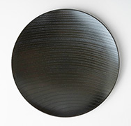 Lacquered wooden (Zelkova) plate
